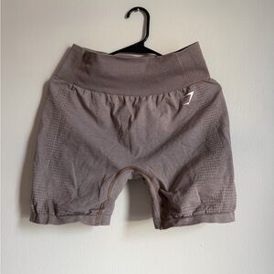 Gymshark Women's Tan Athletic Shorts